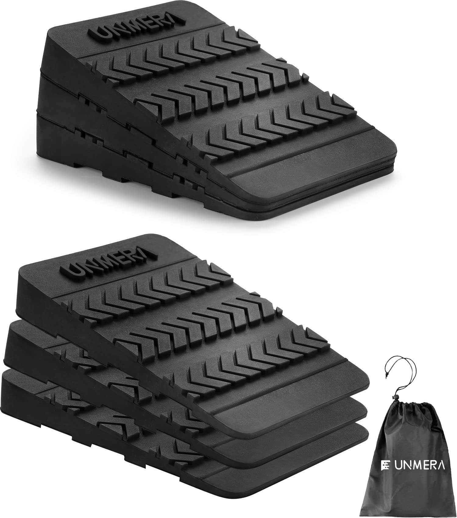 Squat Wedge Block 6PCS Adjustable NonSlip Rubber Squat Ramp,Squat Wedge for Heel Elevated Squat