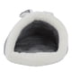 thumbnail image 5 of Orejas de conejo, perrera para gatos y perros, lavable a máquina, semicerrada, esponja elástica alta, zapatillas redondas, perrera para mascotas, color gris, 5 of 5