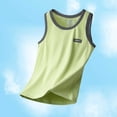 thumbnail image 6 of ATOGUTA Boys Summer Outfits Sleeveless Tank Tops and Workout Shorts Set 2 Piece Clothing Set Size 5T-17, Green, 6 of 7