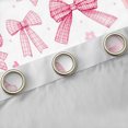 thumbnail image 4 of Manfei Cute Pink Bow Blackout Curtains Set of 2 (52x84 Each),Lovely Bow Knot Window Curtains,Modern Geometric Plaid Curtains and Drapes For Princess,Breathable Home Decor, 4 of 6