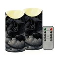 thumbnail image 2 of Iauyy Flameless Candles Battery Operated LED Pillar Candles with Remote and Timer, The Black Dragon Set of 2 （S), 2 of 8