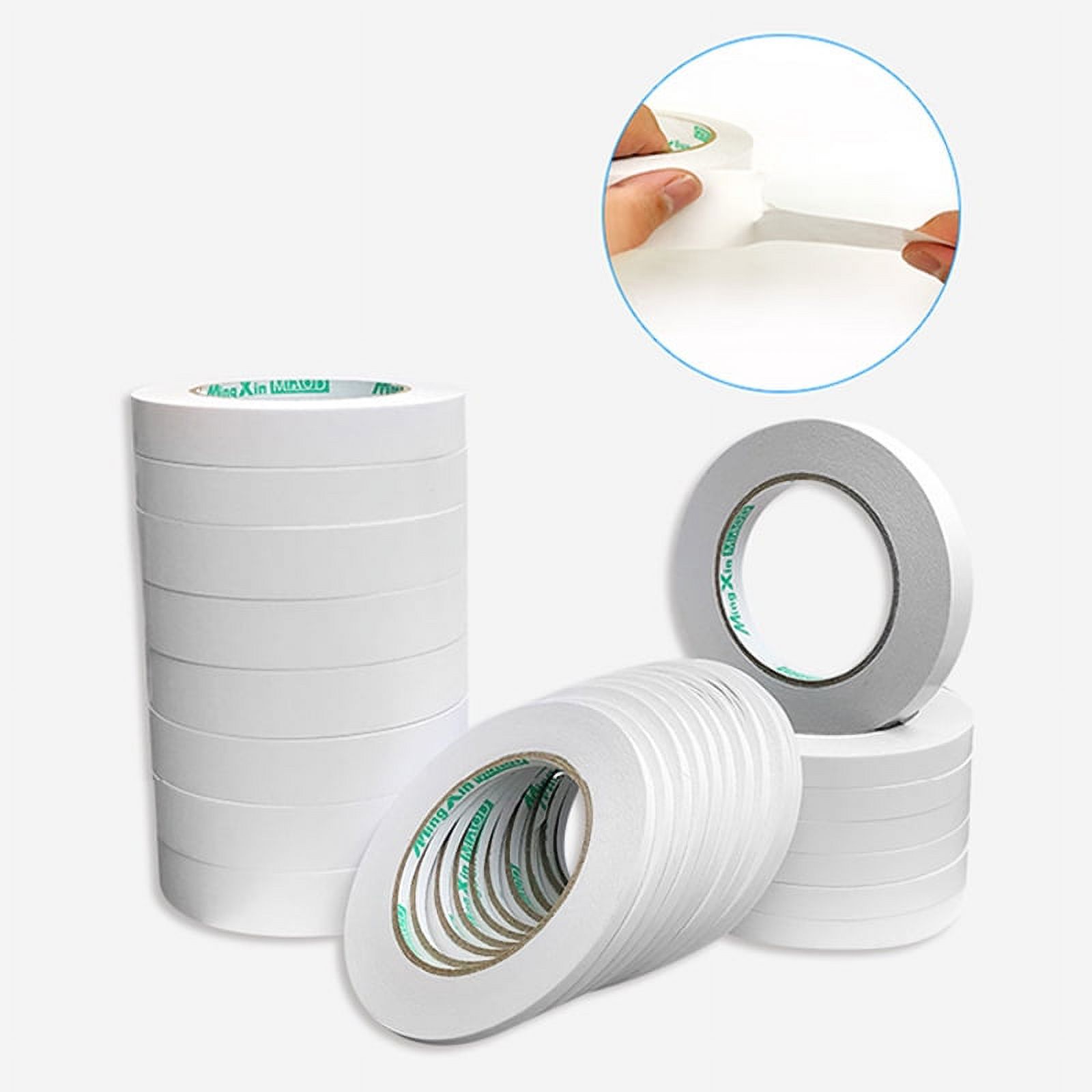 Double Sided Tape Thin Type Easy to Tear Strong Stickiness Adhesive Sticky  Tapes for Crafts Letters Shelves Drawers Thin Type Easy to Tear Strong  Stickiness Adhesive Sticky Tapes Double 20mm*12m 