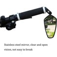 thumbnail image 3 of Manillar de espejo de bicicleta, espejo de bicicleta de acero inoxidable HD gran angular ajustable de 360 ​​grados, espejo de extremo de manillar de bicicleta de carretera Ebike de montaña ER, 3 of 5