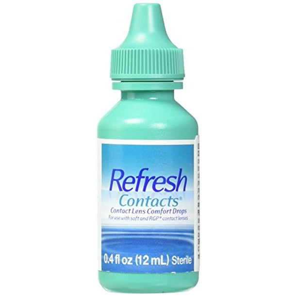 Refresh Contacts Contact Lens Drops, 0.4 Fluid Ounces (12 ml) Walmart