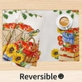 thumbnail image 3 of Reversible Placemats Set of 4 Washable, Kitchen Table Mats Cloth Heat Resistant Place Mats Cotton Table Placemats Farmhouse,Fruit Red Apple, 3 of 6