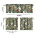 thumbnail image 6 of Tropical Ocean Sailboat Window Curtains 3PCS, Polyester Valance and Tiers 27.5x24 Inch for Summer Kitchen or Café Decor, 6 of 6