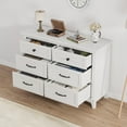 thumbnail image 4 of Kojooin Commode à 6 Tiroirs pour Chambre, Commode à Tiroirs de 47 Pouces de Large avec Rangement Autoportante, Coffre de Rangement en Bois pour Garde-Robe pour Salon, Chambre, Entrée, 4 of 7