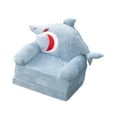 thumbnail image 4 of Silla plegable para niños, sofá cama con forma de tiburón, asiento versátil para niños, sofá cama para dormitorio, habitación de niños, guardería, 4 of 9