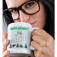 thumbnail image 2 of 3drose, Birthday on July 10th, Glitter Look Happy Birthday and Colorful Hats, 11oz Mug, 2 of 6