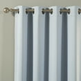 thumbnail image 4 of Quality Home Thermal Insulated Blackout Curtains - Stainless Steel Nickel Grommet Top - Sky Blue - 52"W x 96"L - (Set of 2 Panels), 4 of 4