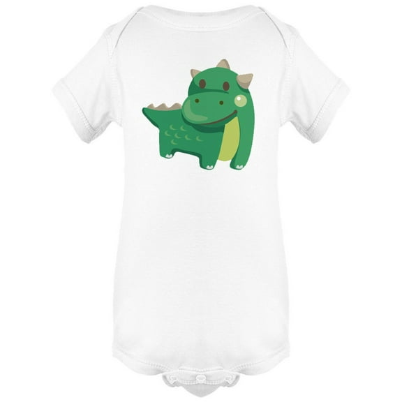 Adorable Dinosaur In Green Bodysuit Infant -Image by Shutterstock,  Newborn