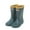 b25-Navy, variant on Toddler Boys Girls Rain Boots Waterproof Kids Easy On Lightweight Pull-On Handles Non-Slip Sole Cartoon Print(Green,13M)