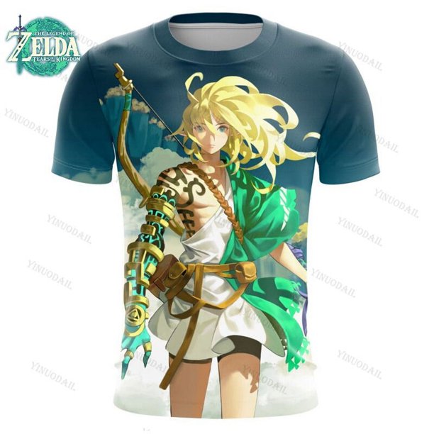 Camiseta de Naydra The Legend of Zelda para niños y niñas, camisa de verano, figuras de Anime, ropa para niños, regalos de navidad xuanjing unisex