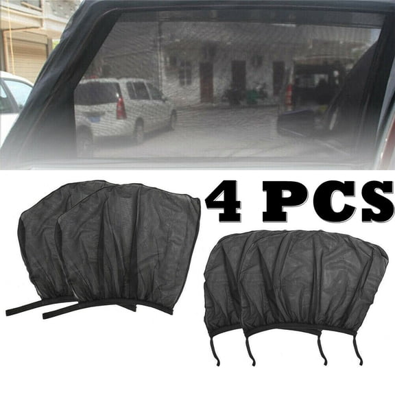 Car Window Screen Door Covers Universal Side Car Sun Window Shades for Baby Mesh Sleeve Car Mosquito Net for Camping