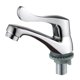 thumbnail image 1 of Grifo de lavabo de una sola columna de agua fría grifo de lavabo de apertura rápida lavabo duradero, 1 of 6