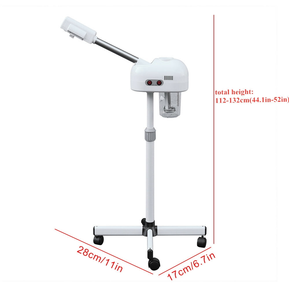 Ozone Facial Steamer 800W – Professional Hot Mist Machine for Home & Salon, Height Adjustable 44-52", 360° Rotating Nozzle, Deep Hydration, Blackhead Remover, Skin Rejuvenation (110V US Plug)