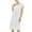 White, variant on Wyobmus Women Crew Neck Nightgowns Casual Solid Short Sleeve Pajama Dress Soft Modal Sleepshirt Comfortable Plus Size Homewear Sleepwear With Chest Cushion Gray