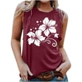 thumbnail image 1 of LSLJS Blouse Sans Manches Imprimée Mode Décontractée pour Femmes Col Rond Sexy Pull-Over Slim, Débardeurs pour Femmes, 1 of 4