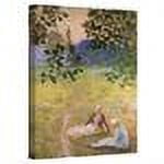 Claude Monet "Eve In The Meadow At Giverny" Gallery-Wrapped Canvas