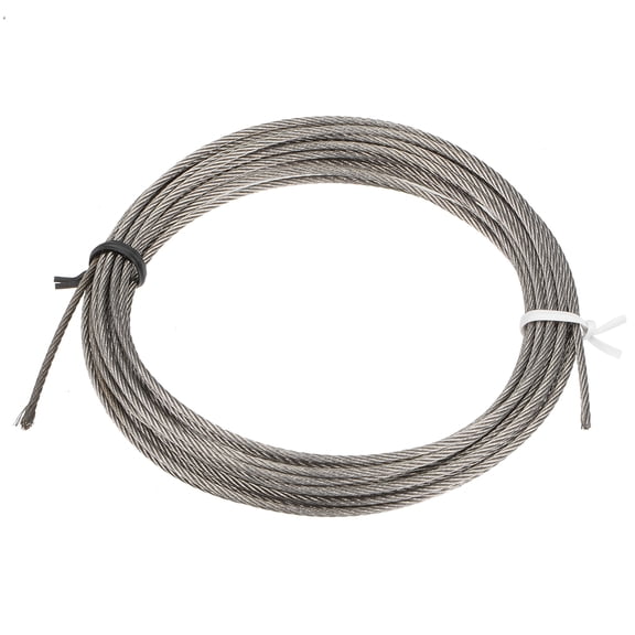 Uxcell 1.5mm Dia 4m 13ft Length 304 Stainless Steel Wire Rope Cable Uncoated for Hoist Pulley Wheel