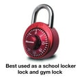 thumbnail image 3 of Master Lock Padlock 1530DCM Combination Dial with Aluminum Cover, 1-7/8in (48mm) Wide, Assorted Colors, 3 of 8