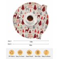 thumbnail image 6 of 15 Inch Round Placemats Set of 6, Christmas Tree Non Slip Heat Insulation PP Table Mats, Buffalo Plaid Xmas Elk Snowflake Vintage Washable Place Mats for Kitchen Dining Party Table Decor, 6 of 7