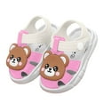 thumbnail image 4 of Gubotare Toddler Sandals Baby Boys Girls Sandals Non-Slip Soft Rubber Sole Closed Toe Summer Outdoor Shoes Toddler First Walkers Size 7 (Pink,Toddler 7), 4 of 9