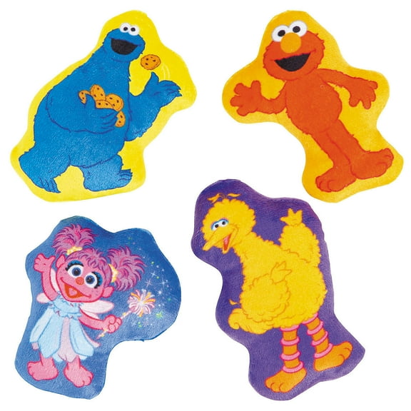 2 1/2" x 4 1/2" Bulk 48 Pieces Sesame Street Flat Stuffed Characters