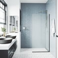 thumbnail image 3 of VIGO Zenith 34 in. W x 74 in. H Frameless Fixed Shower Screen Door in Chrome with 3/8 in. (10mm) Clear Glass, 3 of 7