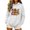 White, variant on Fmbrln Women's Halloween Graphic Hoodie Long Sleeve Drawstring Hooded Sweatshirt Casual Pumpkin Print Pullover Tops with Pocket Army Green L
