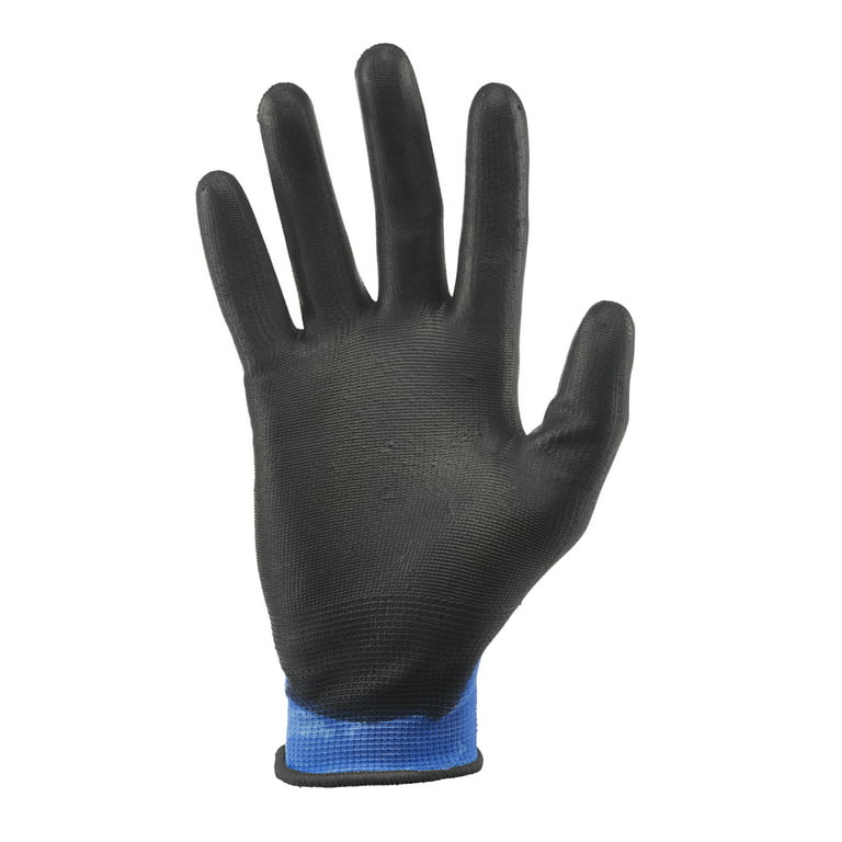  Gorilla Grip MAX Fingerless Gloves, Breathable Fingerless  Work and Fishing Gloves with Ribbed Gripping Surface, Color: Blue and  Black