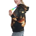 thumbnail image 2 of Lsque Creative Poker Pattern Casual Women's Hoodie,Hooded Sweatshirt with Kangaroo Pocket,Pullover Hoodie with Eye-catching Drawstrings-X-Large, 2 of 7
