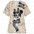 thumbnail image 2 of Uniforme de enfermera para personal de hospital, para mujer, con estampado de Mickey Mouse de punto, informal, de manga corta, cuello en V, paramédico, suministros de uniforme médico, 2 of 5