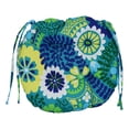thumbnail image 5 of Blazing Needles 16-inch Spun Polyester Patterned Outdoor Round Tufted Chair Cushions (Set of 4), 5 of 5