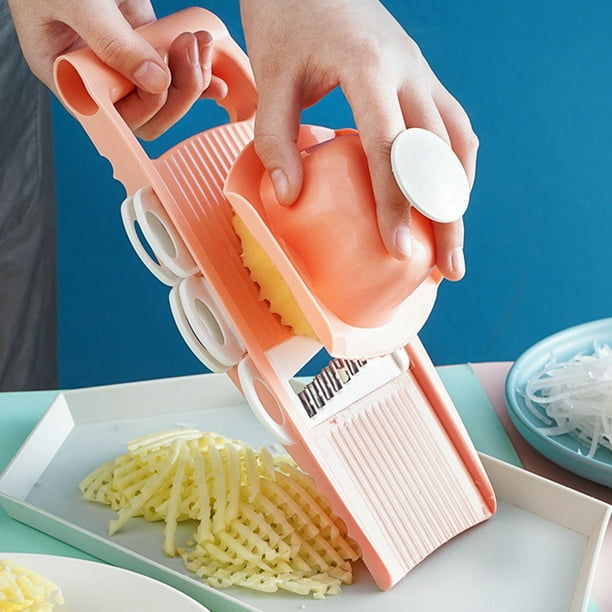 Cortador de zanahoria, rallador de rábano Manual, cortador de verduras de acero inoxidable, utensilios para ensalada Likrtyny Para estrenar