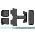 thumbnail image 6 of Smartliner SA0230-B0230-E0230 3 Rows Behind Floor Mats & Cargo Liner Set with 2nd Row Bucket Seats for 2017-2021 GMC Acadia, Black, 6 of 6