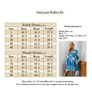 a.Jesdani Womens Plus Size Dresses Casual Long Sleeve Pleated Dress Fall Dresses with Pockets L-4X