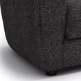 thumbnail image 4 of Dly Sofa Chair-Black Boucle-Wood Frame Tuxedo-Inspired Design, 4 of 6