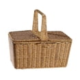 thumbnail image 2 of Canasta de picnic de material de PP con mango Cesta de almacenamiento de compras de juguetes rústicos rústicos multifuncionales 15.3x10.2x13.7 Esquinas redondeadas, 2 of 8