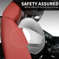 thumbnail image 2 of FLORICH Universal Fit Front Pair Car Seat Cover for Most Cars Trucks SUV, Comfortable Luxury Leather Automotive Seat Covers - Breathable Waterproof, Red, 2 of 6
