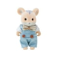 thumbnail image 4 of 3.5 Inch Flocked Animal Toys | Kids' Play Animal Figures | Pretend Play Mini Figurine with Fabric Overalls | Nursery and Desk Decor Collector Toys Gift for Student, 4 of 7