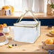 thumbnail image 1 of Entrega de pizza de alimentos Bolsa aislada Aislable Soporte de almacenamiento térmico aislante Bolsa de almuerzo de picnic al aire libre para comida fría y caliente, 1 of 8