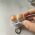 thumbnail image 6 of Cute Bread Keycap Stress Relief Clicker Keychain Mini Mechanical Keyboard Button Fingertip Keyring Pendant Keyring Decompress, 6 of 9