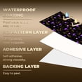 thumbnail image 5 of Magic Peel and Stick Wallpaper Magical Fantasy Purple Mushrooms Golden Ferns Wall Mural 23.6in x 9.8ft Self Adhesive Removable Wall Paper Renter Friendly Wallpaper for Kids Bedroom Living Room, 5 of 8
