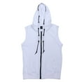thumbnail image 7 of G-Style USA Men's Lightweight Athletic Casual Sleeveless Eyelet Drawstring Zipper Hoodie SL888 - White - X-Large, 7 of 7