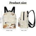 thumbnail image 2 of Fall Flowers Leaves Butterfly Dragonfly Oil Painting Small Backpack Cute Mini Backpacks For Woman Lightweight Daypacks, 2 of 8
