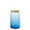 Dark Blue, variant on 16oz Sublimation blank glass Jar Cans ombre gradient Tumblers (Includes Bamboo Lid  Straw)