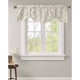 thumbnail image 2 of Tie Up Valance Curtain for Kitchen, Wheat Ear Flower on Vintage Linen Rod Pocket Short Curtains Adjustable Tie-Up Shade Valances, Pastoral Wildflower Window Treatment for Bathroom Living Room Bedroom, 2 of 7