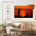 thumbnail image 5 of Elephant Stock Golf At Sunset Wall Art - Horizontal Canvas Wall Art - Living Room Wall Decor - Hobbies And Lifestyle Canvas - Orange And Yellow Decor - 12" x 8", 5 of 8