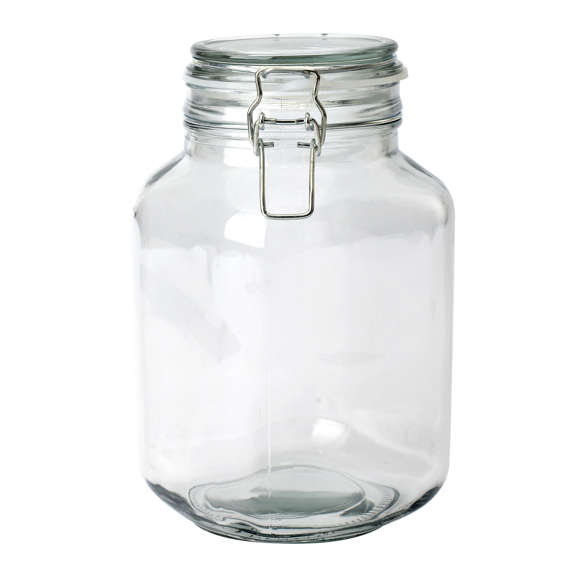 Mainstays Kitchen Storage 67-ounce Clear Glass Lock Lid Jar